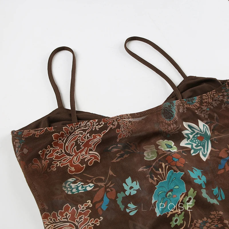 Denali Paisley Ruched Camisole