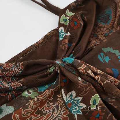 Denali Paisley Ruched Camisole