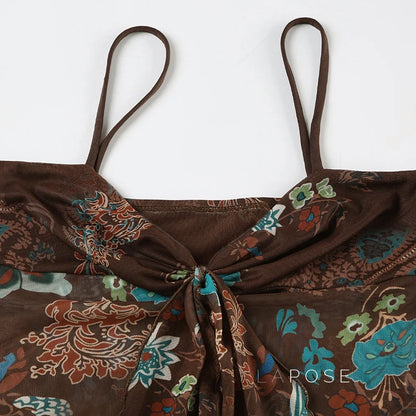 Denali Paisley Ruched Camisole