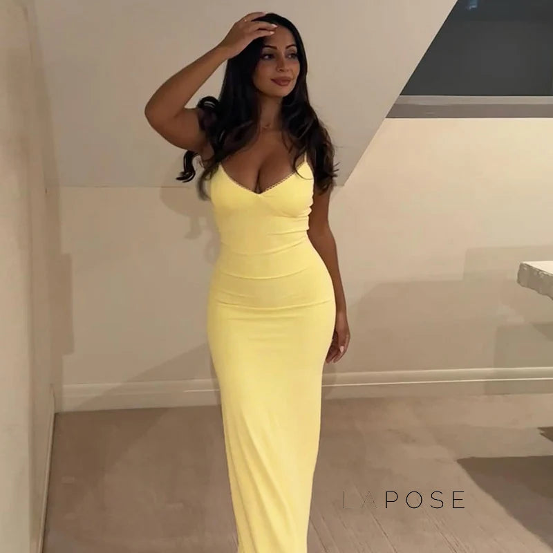 Dylan Strappy Backless Maxi Dress