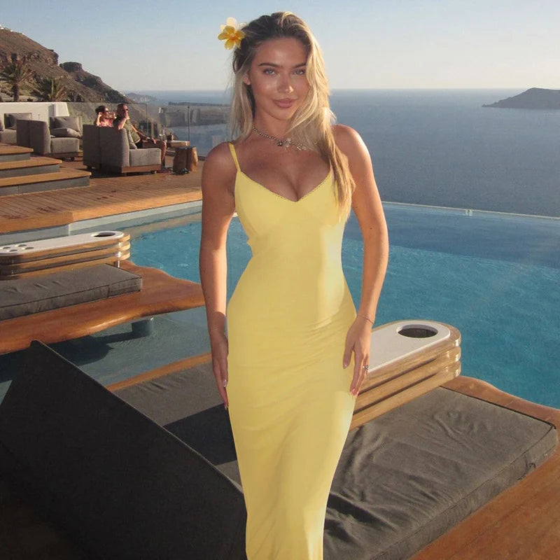 Dylan Strappy Backless Maxi Dress