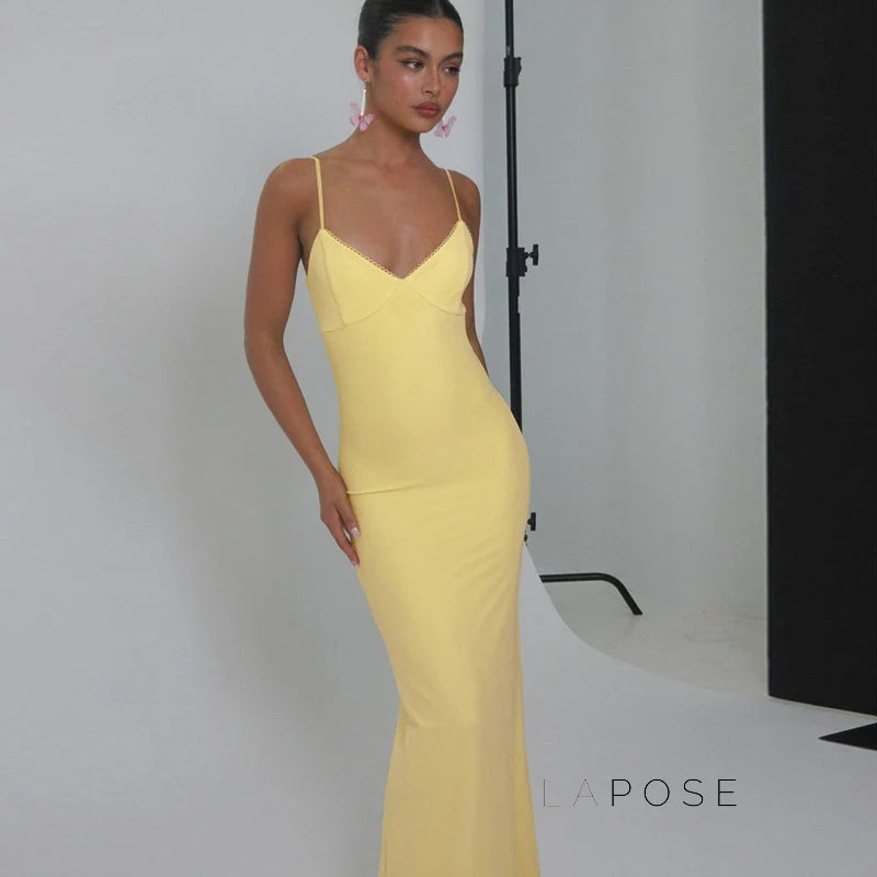 Dylan Strappy Backless Maxi Dress