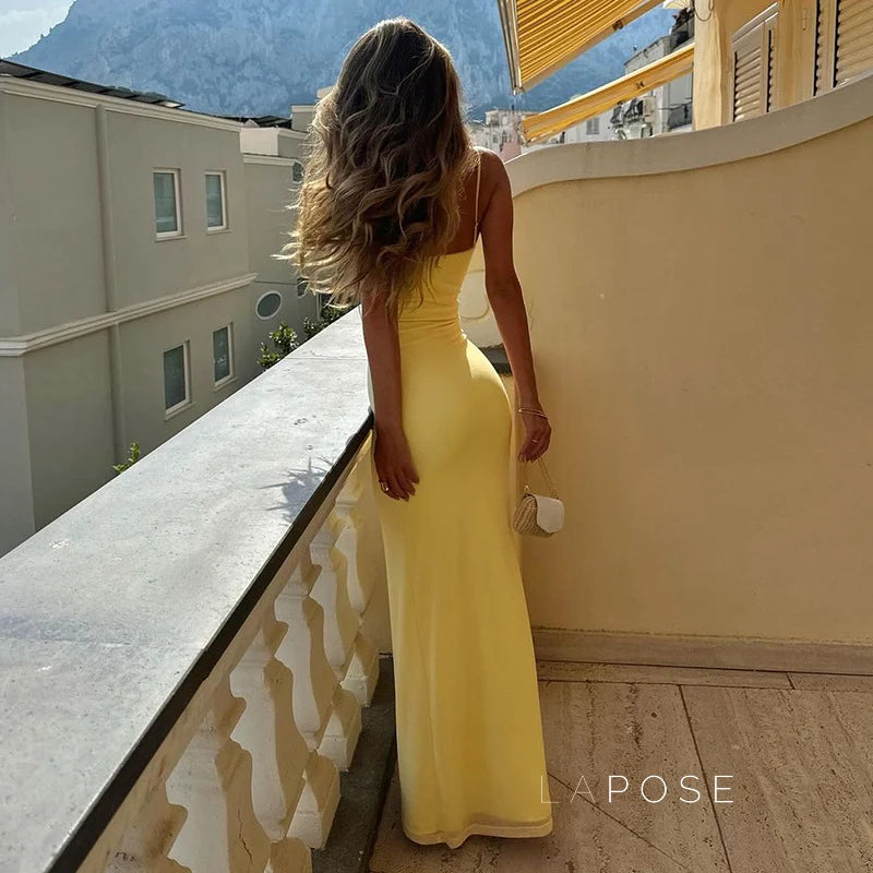 Dylan Strappy Backless Maxi Dress