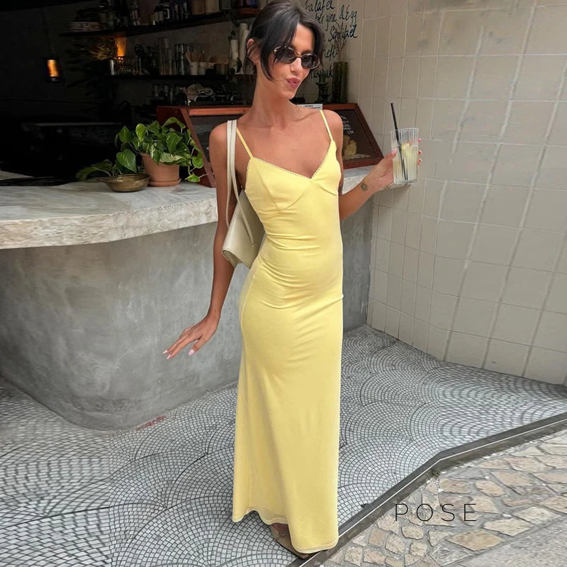 Dylan Strappy Backless Maxi Dress