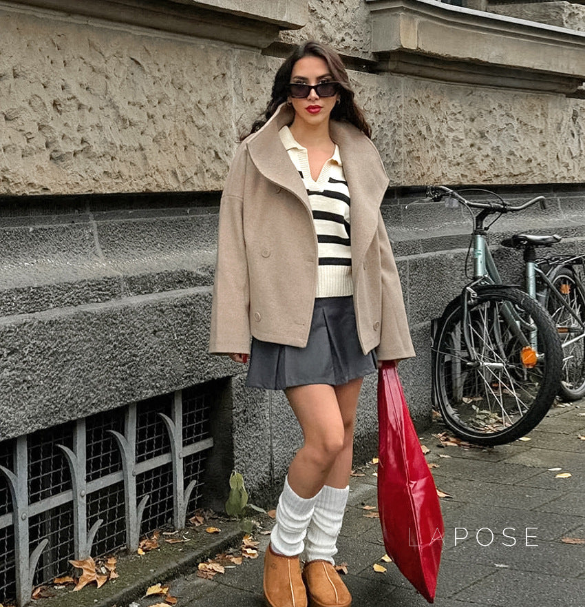 Edna Double-Breasted Wool Coat