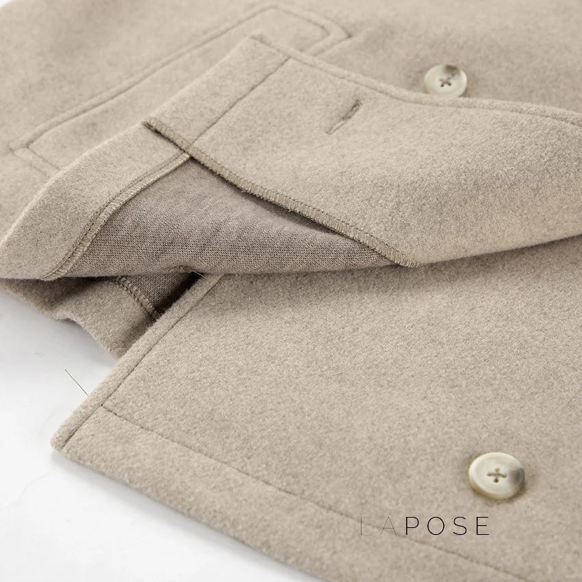 Edna Double-Breasted Wool Coat