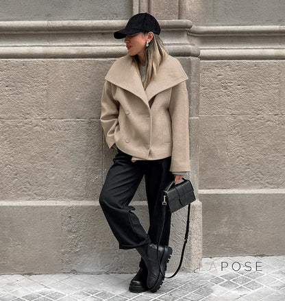 Edna Double-Breasted Wool Coat