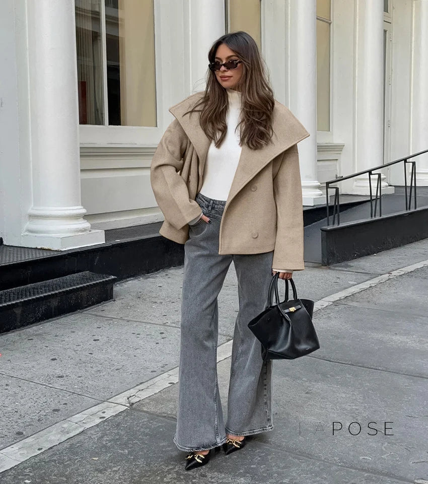 Edna Double-Breasted Wool Coat