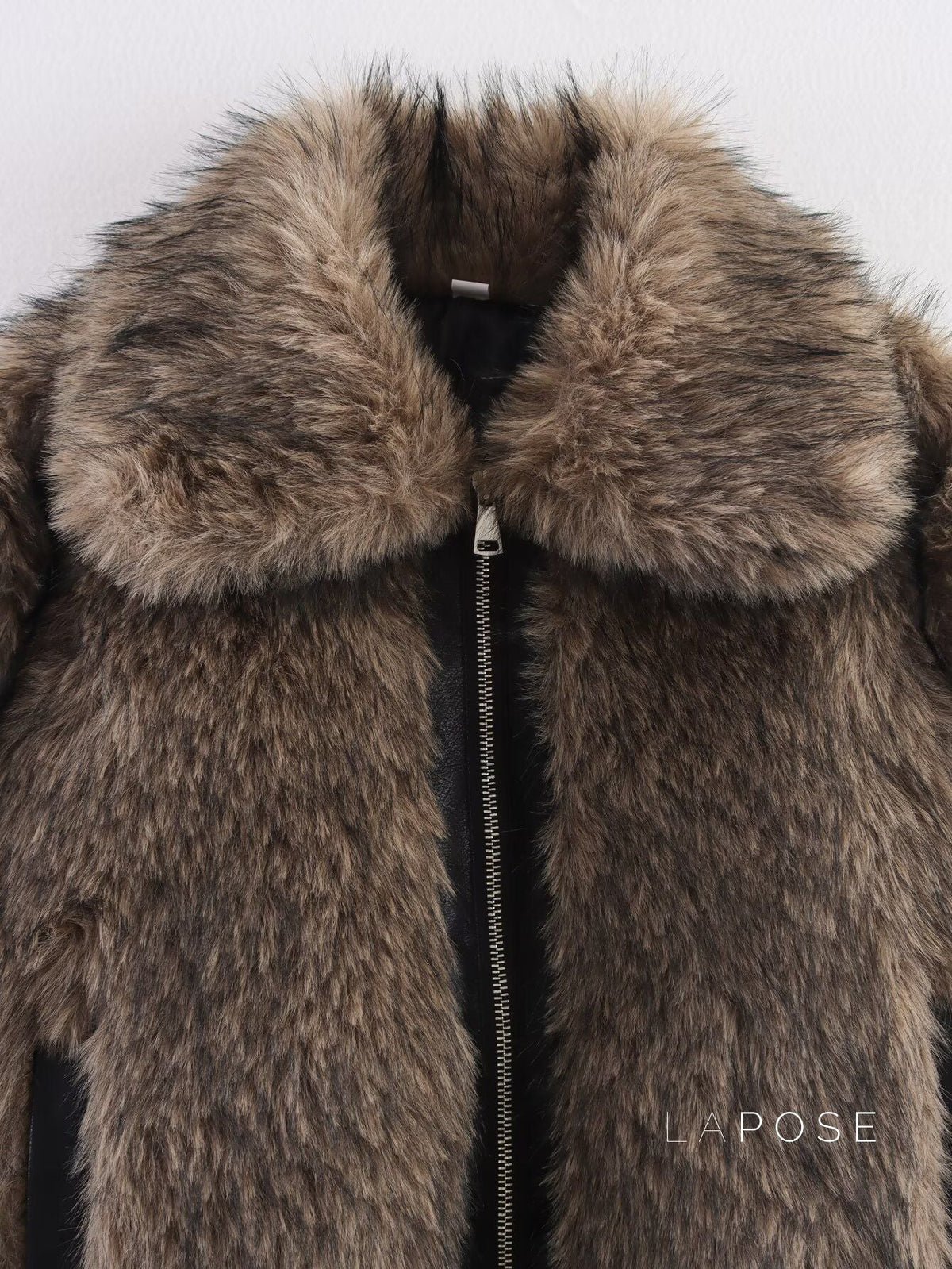 Eleonore Colorblock Faux Shearling Jacket