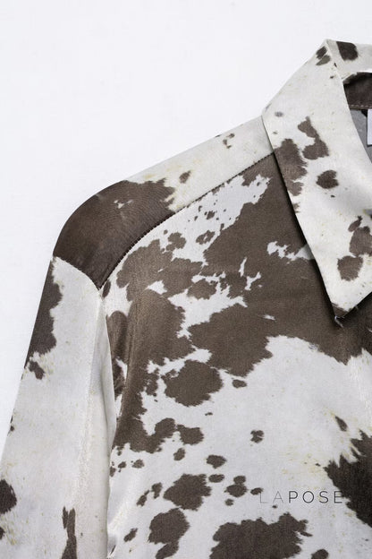 Ellinor Loose Animal Print Shirt