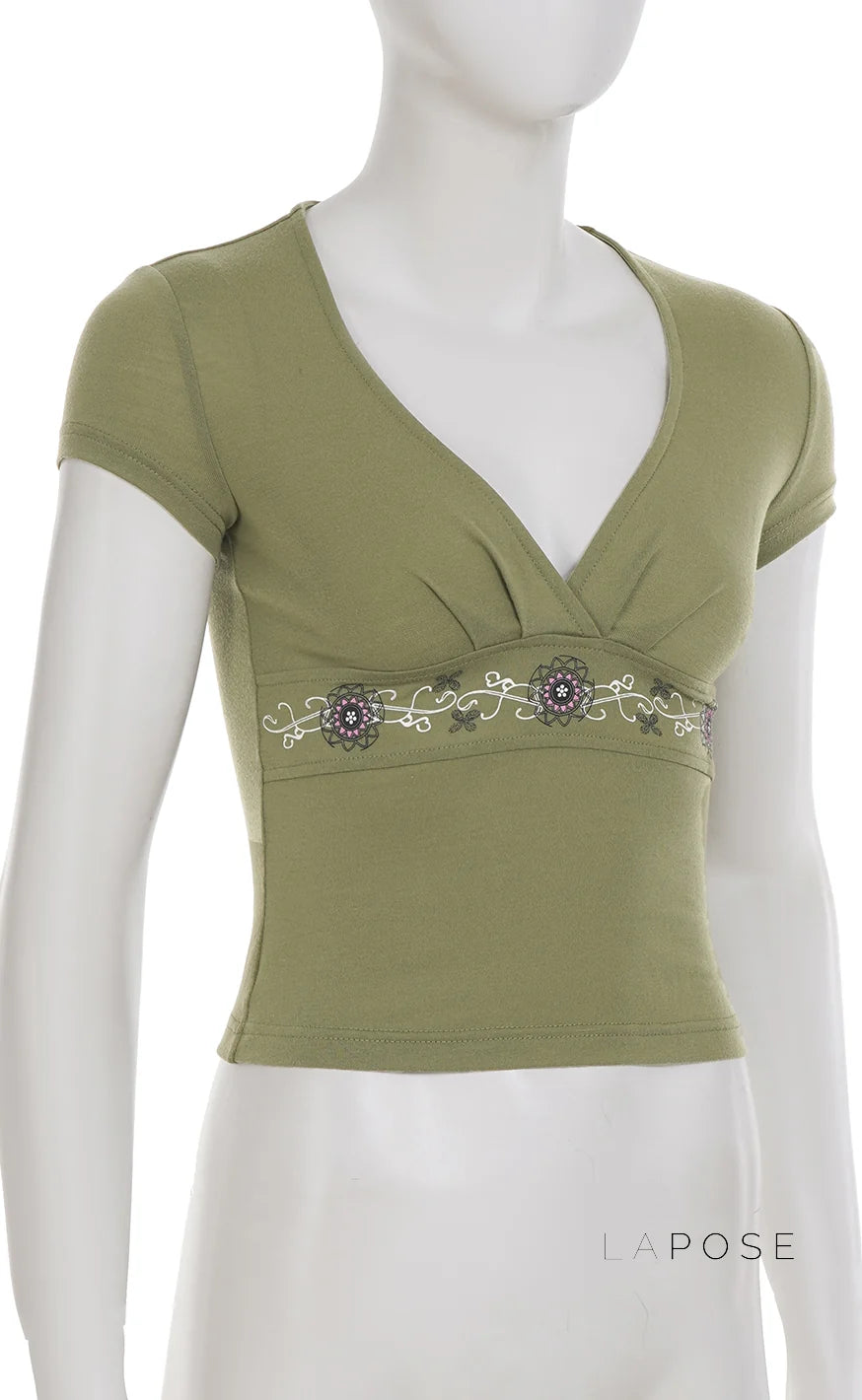 Elyzabeth Floral V-Neck Top