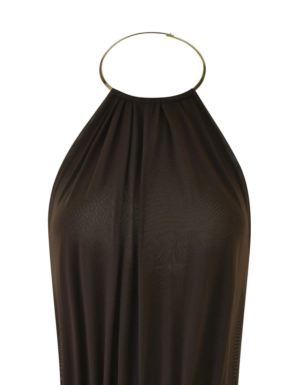 Emmalee Gold Detail Mini Dress - Brown