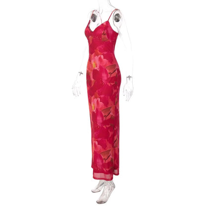 Floral Print Maxi Dress