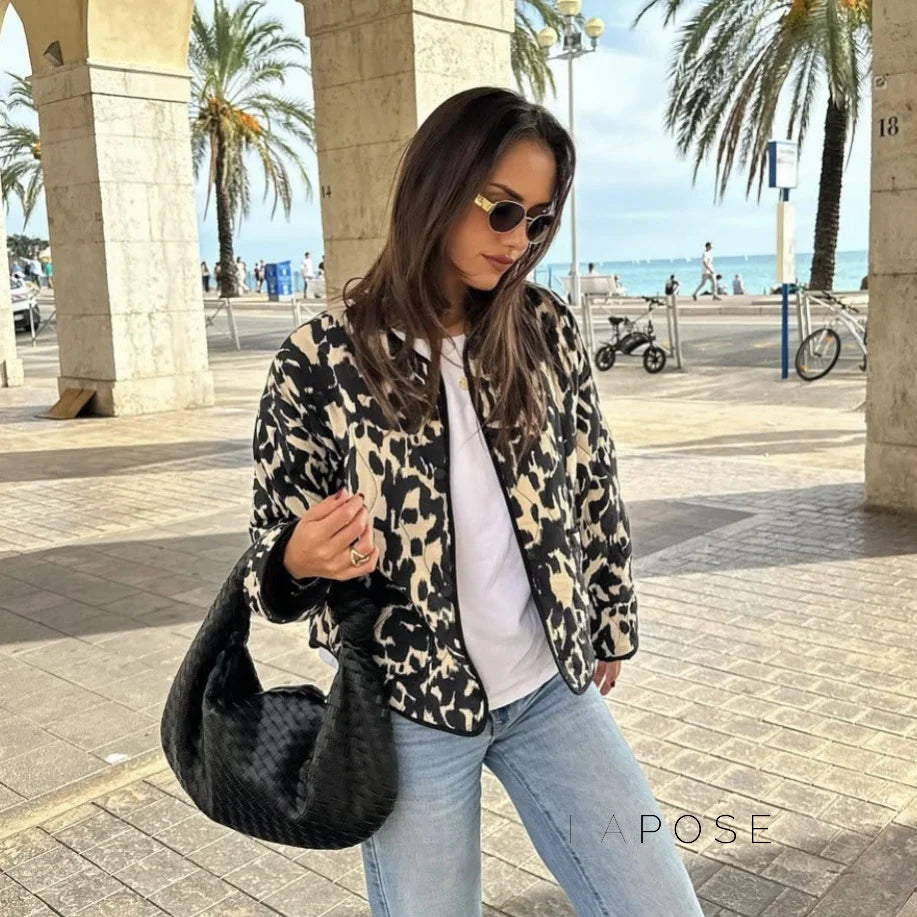 Forever Abstract Print Jacket