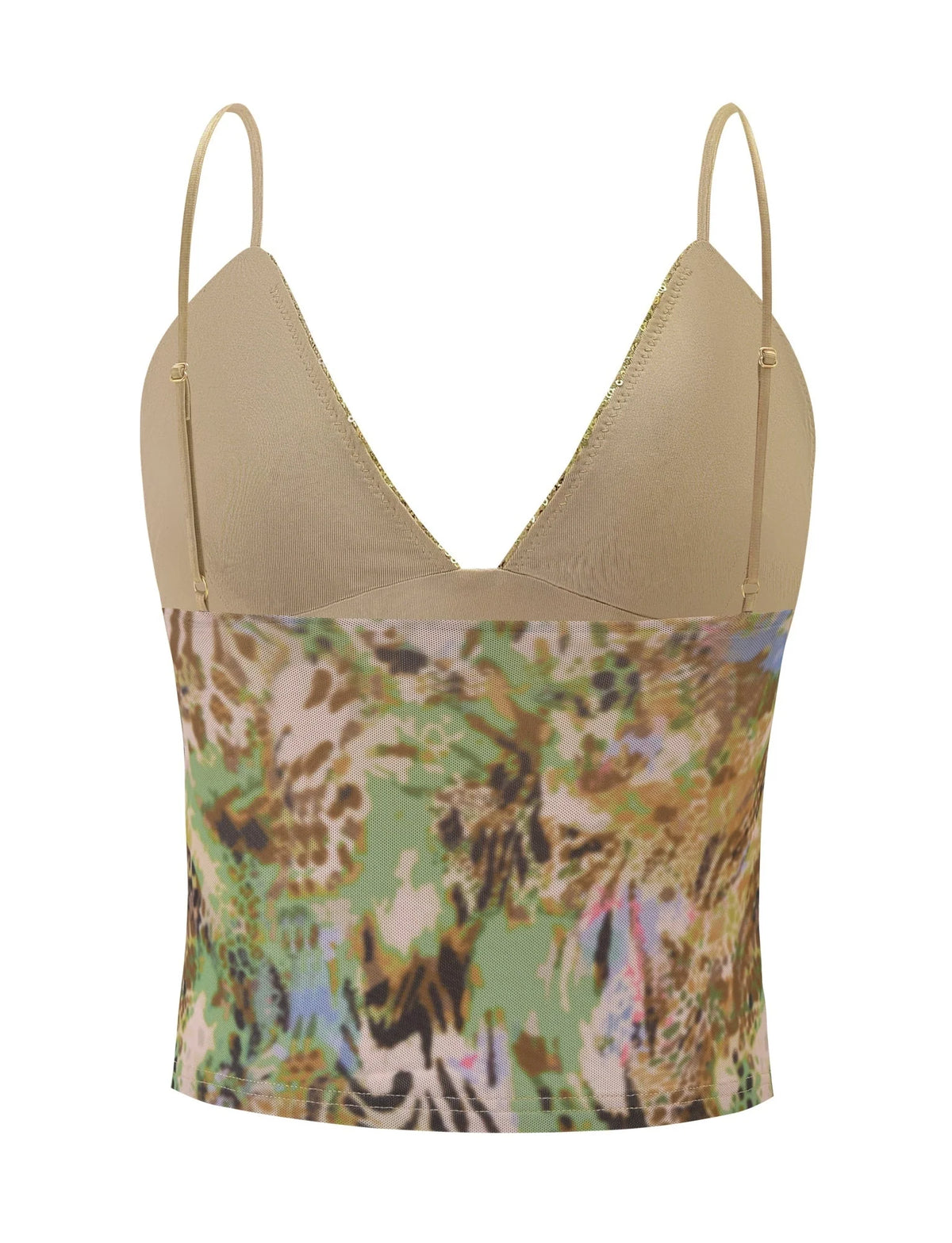 Francisca Animal Swirl Sequin Top