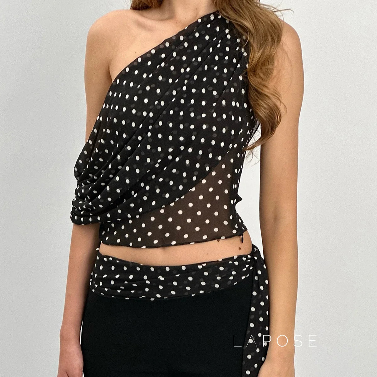 Goldy Polka Dot Off-Shoulder Top