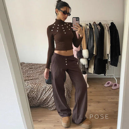 Graciela Ribbed Turtleneck Top