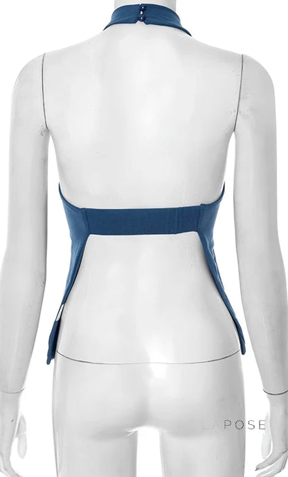 Gwyneth Backless Halter Top