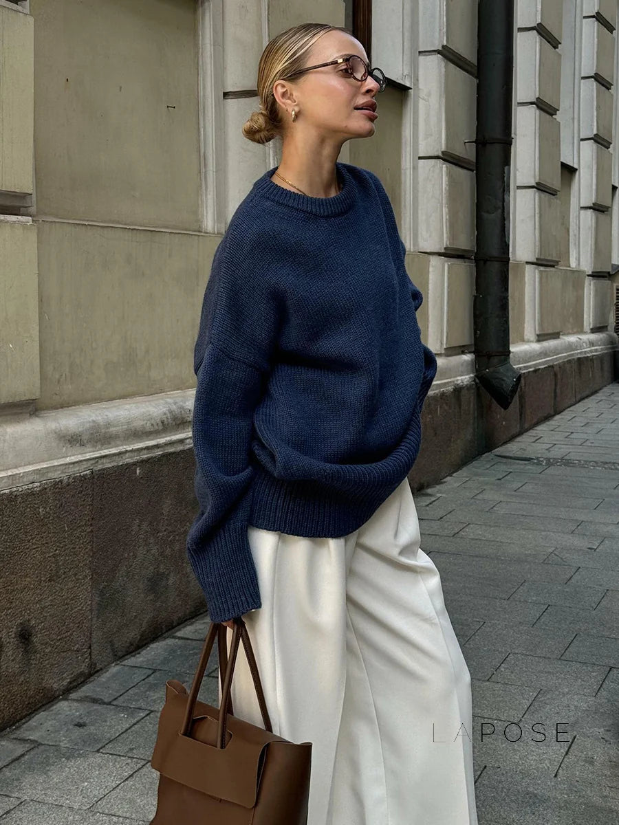 Halen Cozy Knit Loose Pullover
