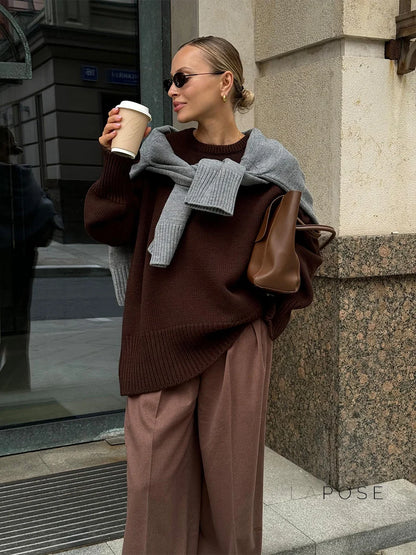 Halen Cozy Knit Loose Pullover
