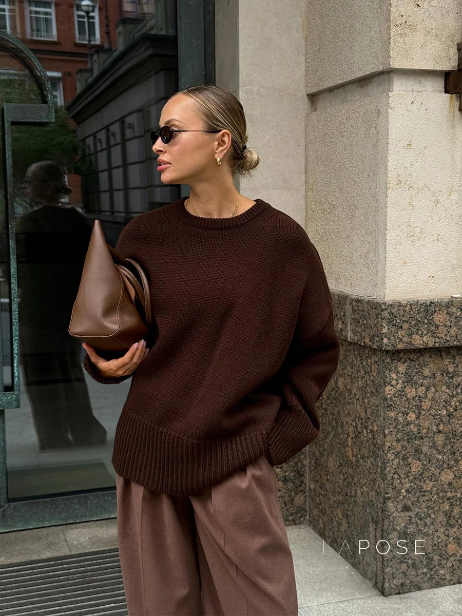 Halen Cozy Knit Loose Pullover