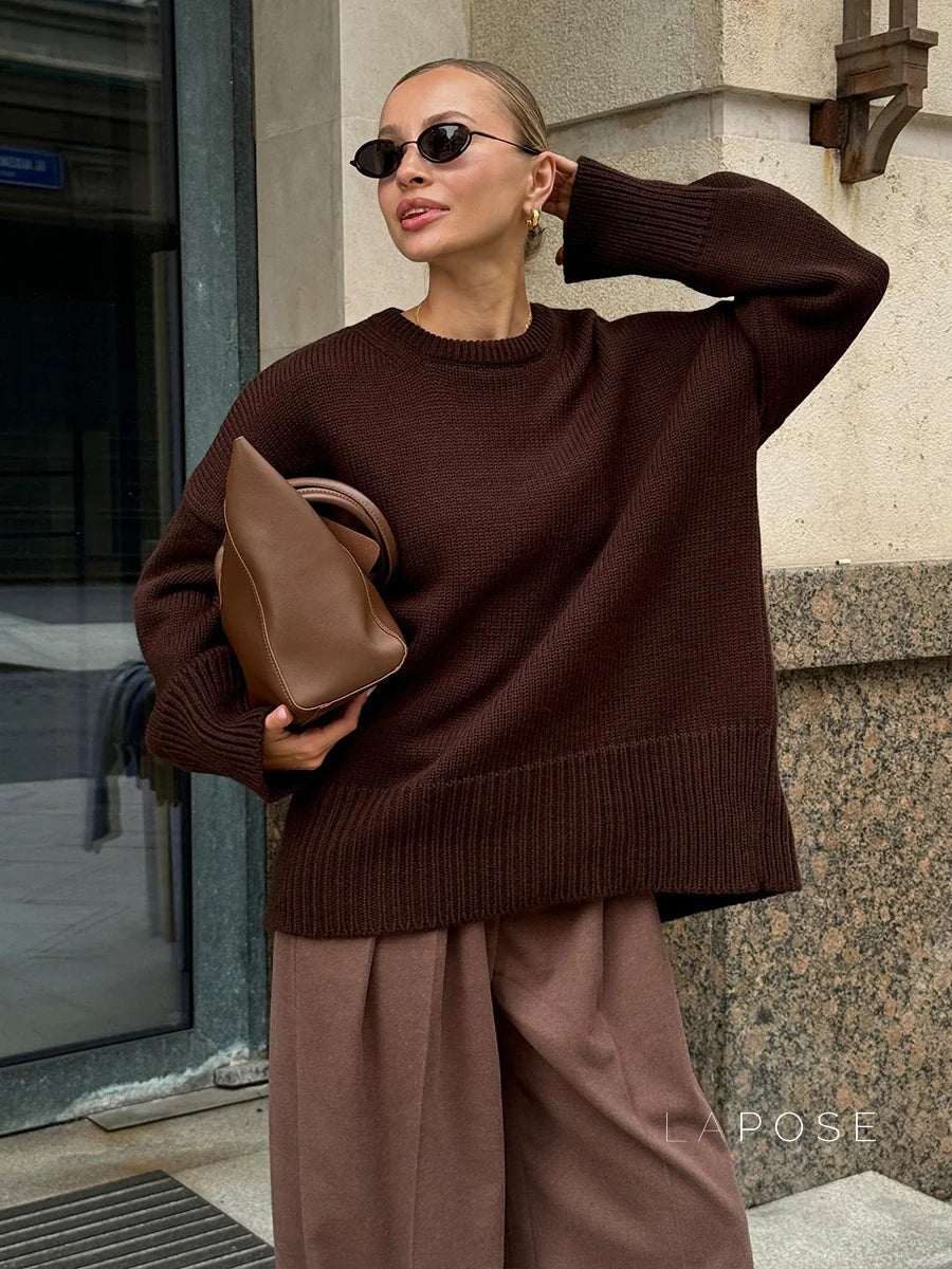Halen Cozy Knit Loose Pullover