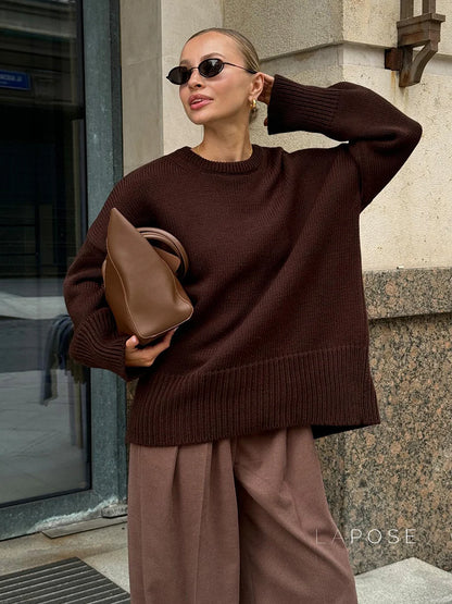 Halen Cozy Knit Loose Pullover