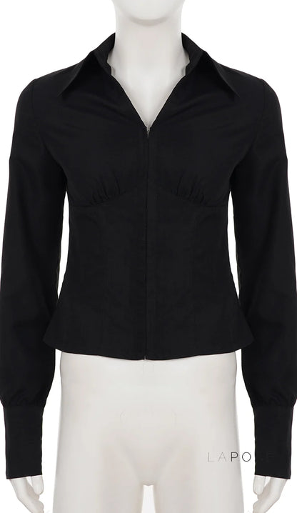 Halina Classic Button-Up Shirt