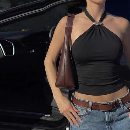 Halter Tie-Up Backless Tank Top