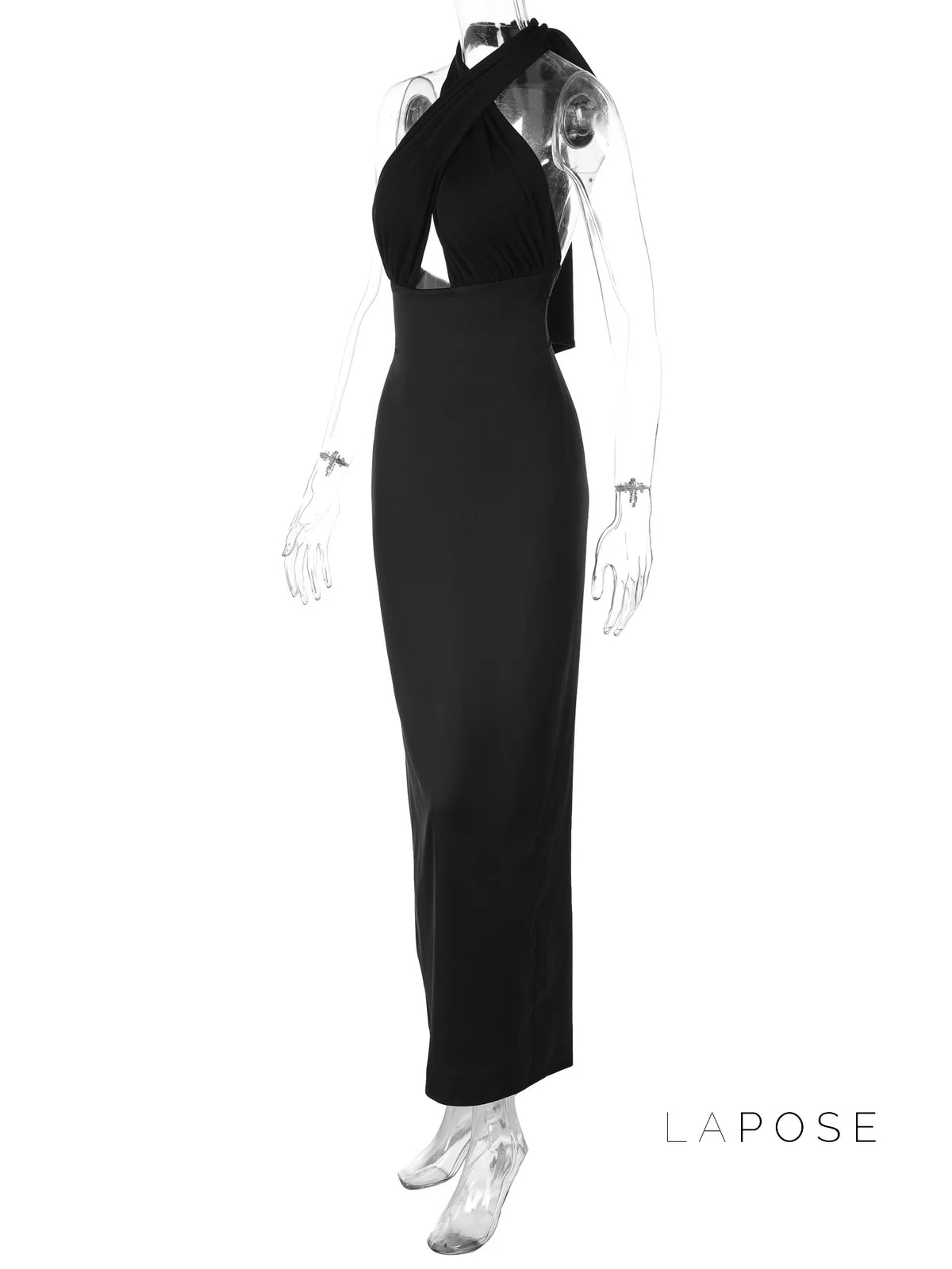 Haniya Halter Backless Maxi Dress