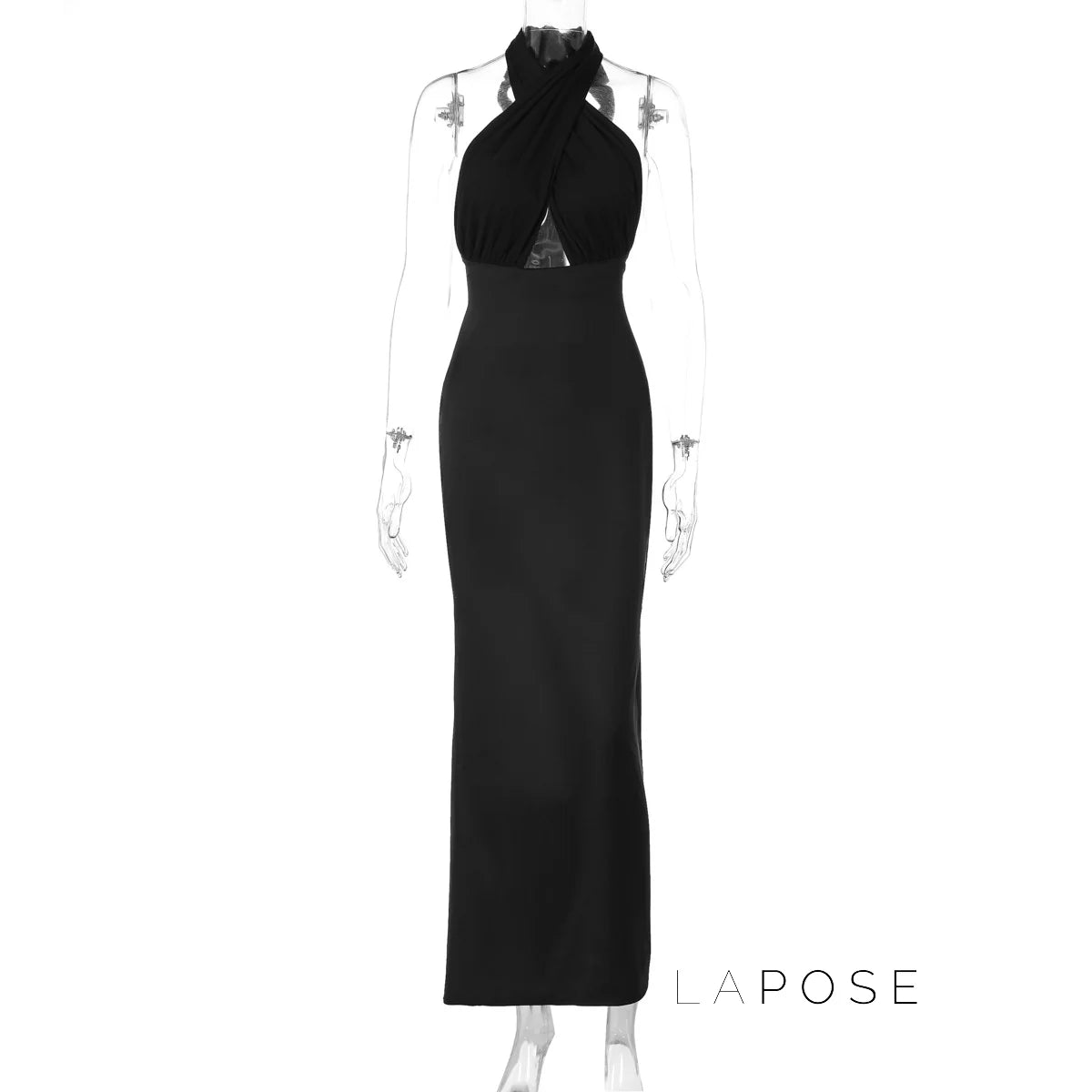 Haniya Halter Backless Maxi Dress