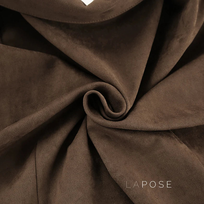 Hareem Suede Double-Breasted Jacket