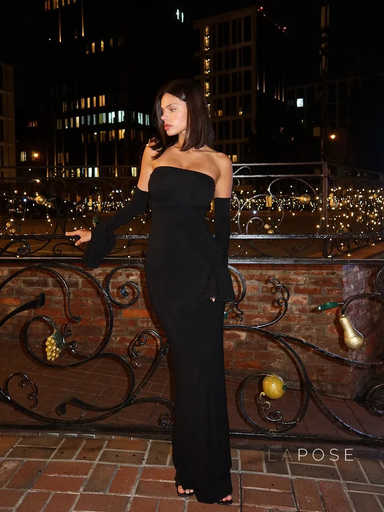 Haydee Off Shoulder Fishtail Dress