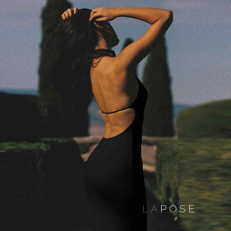 Iliana Halter Backless Maxi Dress