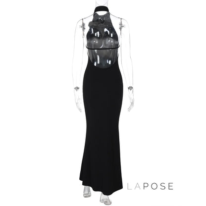 Iliana Halter Backless Maxi Dress