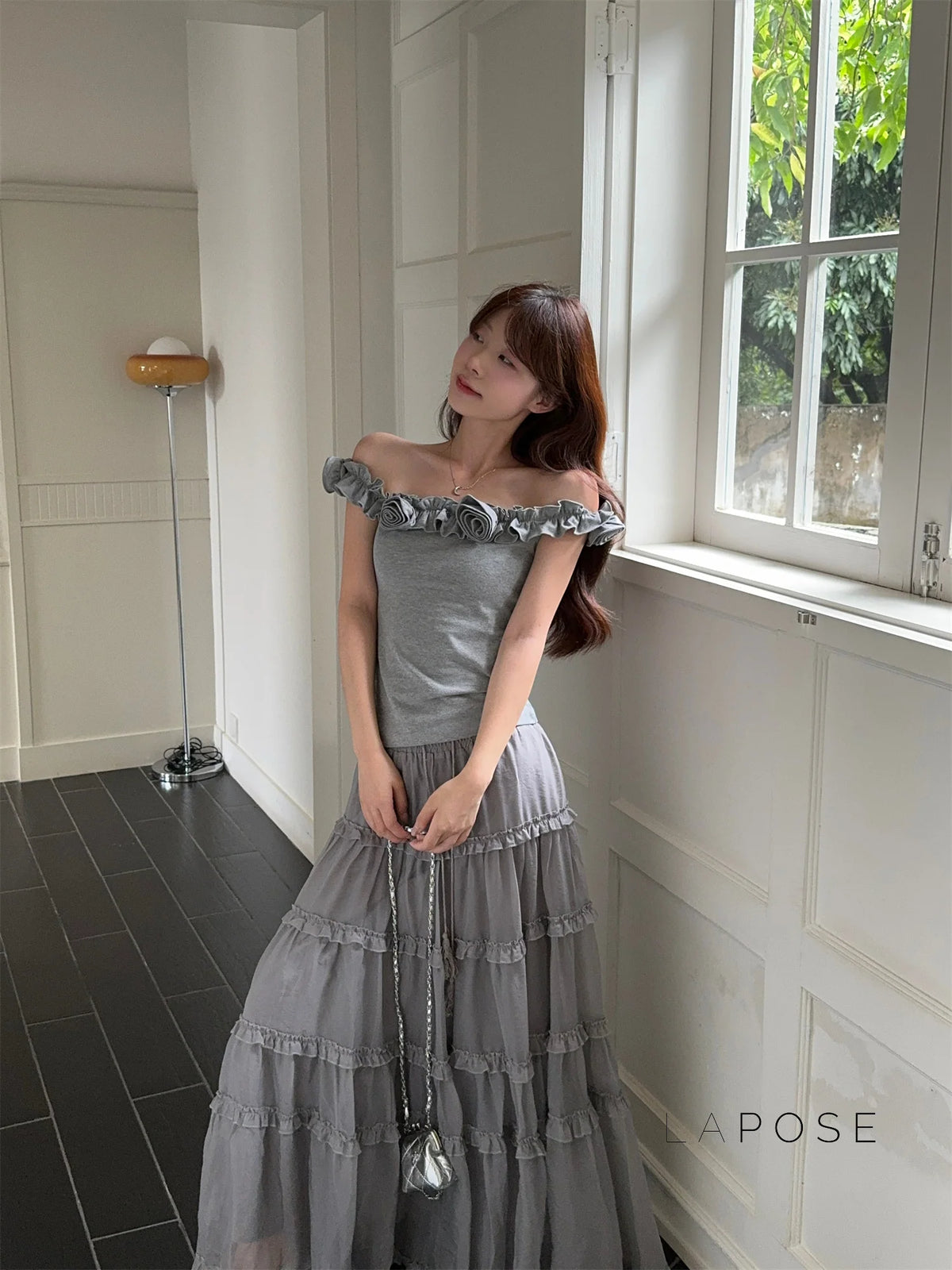 Inaaya Ruffle Maxi Skirt