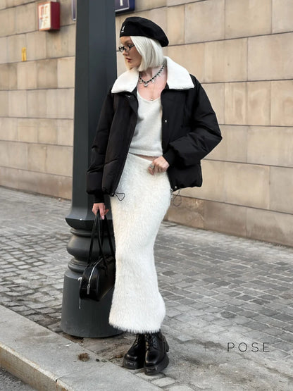 Isadora Faux Fur Maxi Skirt