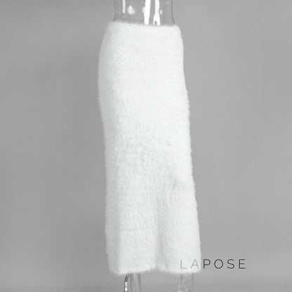 Isadora Faux Fur Maxi Skirt