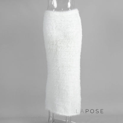Isadora Faux Fur Maxi Skirt
