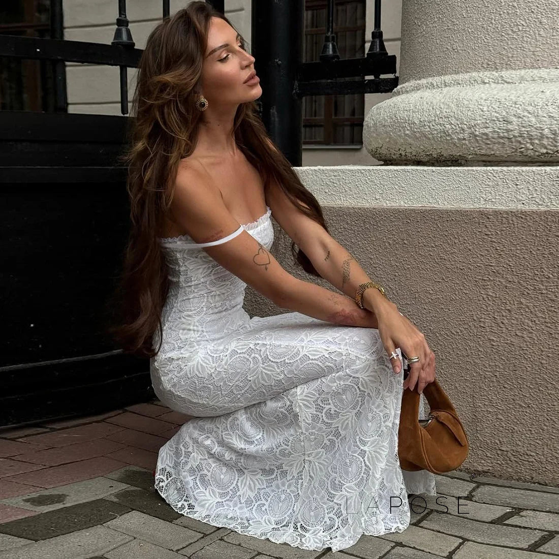 Ivette Lace Bodycon Skirt Set