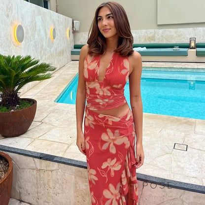 Jadore Two Piece Skirt Set