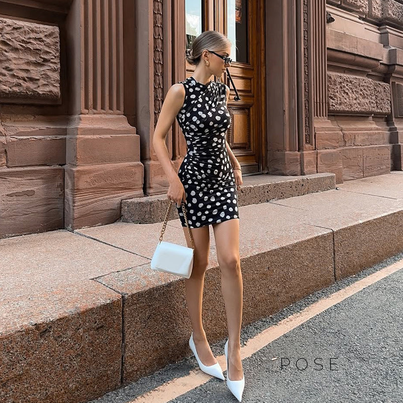 Jaelle Polka Dot Mini Dress