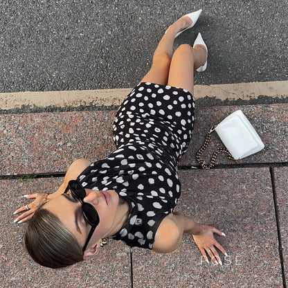 Jaelle Polka Dot Mini Dress