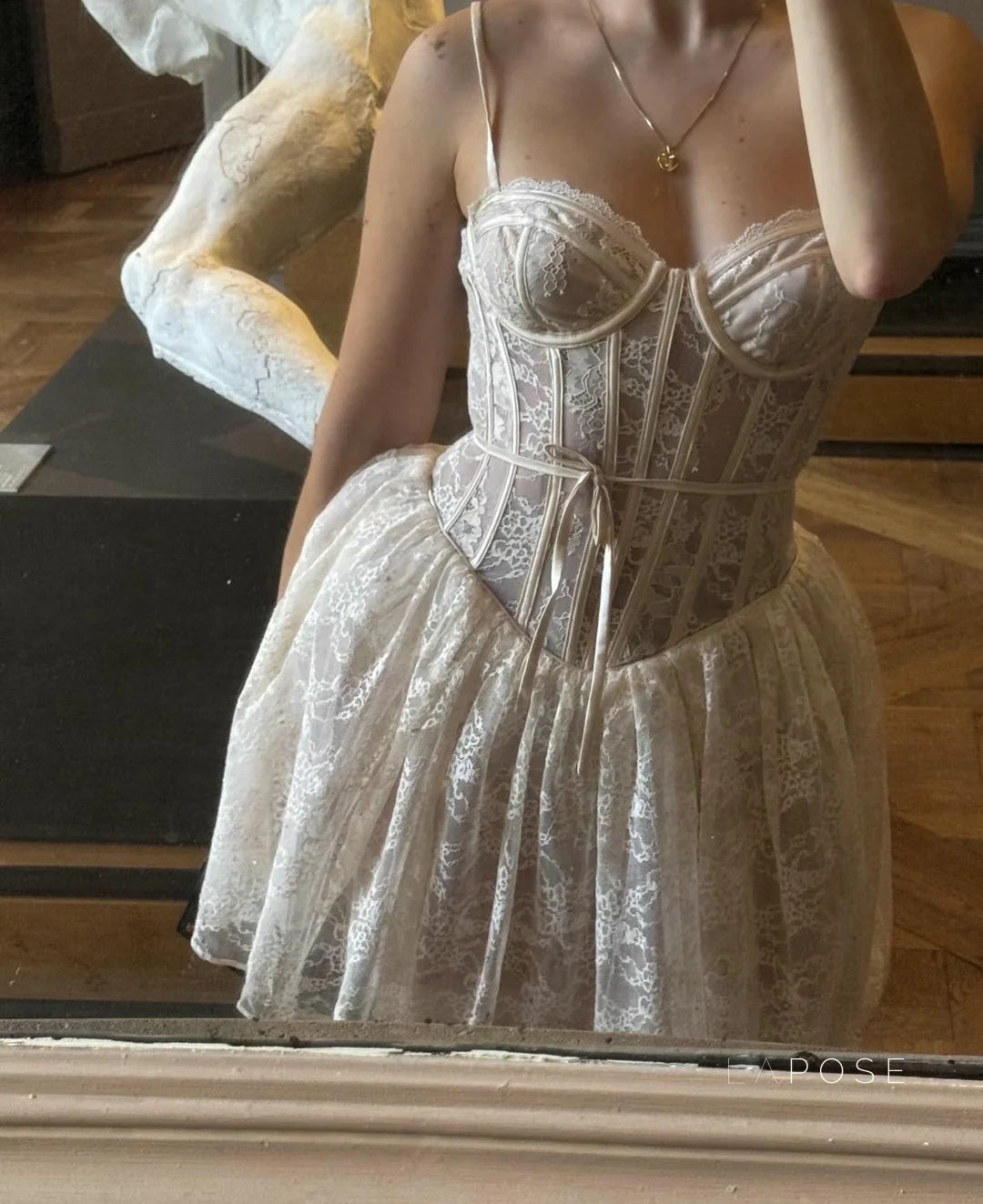 Jaleah Lace Corset Mini Dress