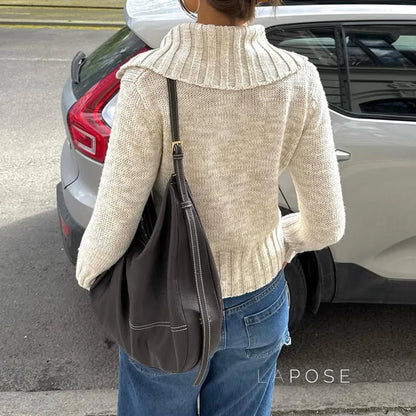 Jamileth Knit Button-Up Cardigan