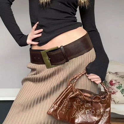 Janay Retro Metal Buckle Belt
