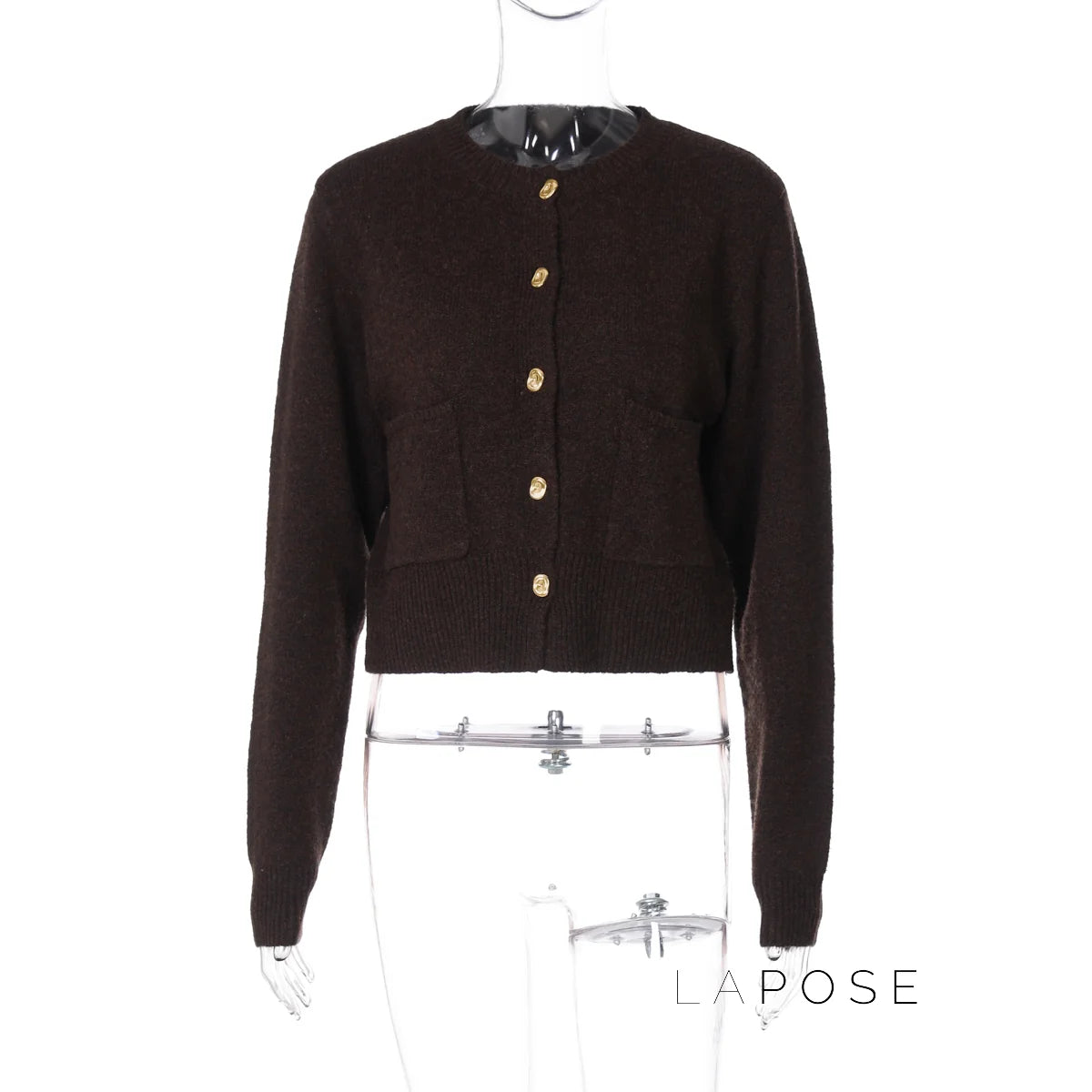 Jennah Coffee Knit Cardigan