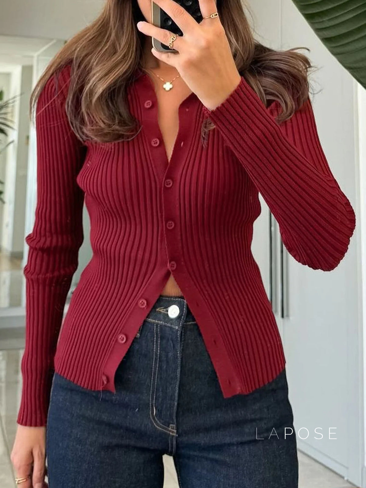 Jessalynn Knit Polo Top