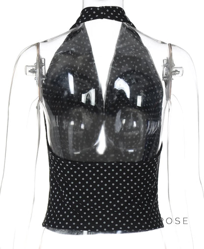 Joan Polka Dot Halter Top