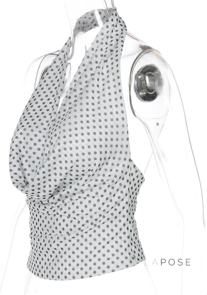 Joan Polka Dot Halter Top